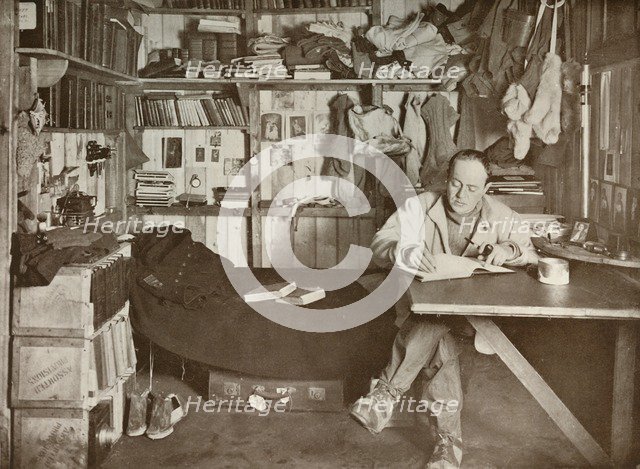 'Captain Scott in His 'Den', c1911, (1913). Artist: Herbert Ponting.