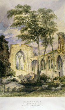 'Netley Abbey', 1872. Creator: John Chessell Buckler.