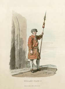Yeoman of the Guard, St James' Palace, Westminster, London, 1813. Artist: Unknown.