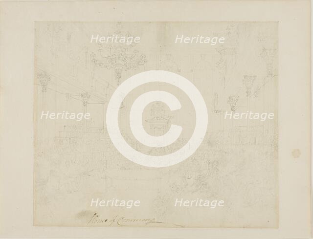 Study for House of Commons, from Microcosm of London, c. 1808. Creator: Augustus Charles Pugin.