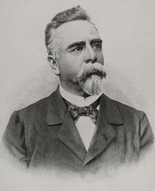 Manuel Ferraz de Campos Sales (1841-1913), Brazilian politician, President of Brazil, 1898. Creator: Benigno Matute Parga.