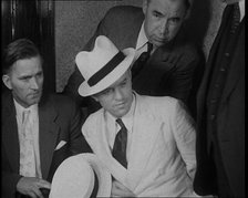 A Group of Male American Civilians Dressed in a Gangster Fashion, 1930. Creator: British Pathe Ltd.