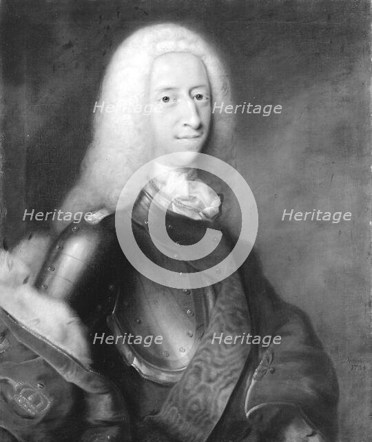 King Christian VI, 1734. Creator: Balthasar Denner.