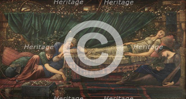 The Legend of Briar Rose: The Sleeping Beauty, 1885-1890. Creator: Burne-Jones, Sir Edward Coley (1833-1898).