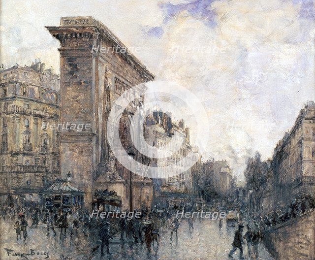 'Arc de Triomphe de la Porte St-Denis, Paris', c1875-1926. Artist: Frank Myers Boggs