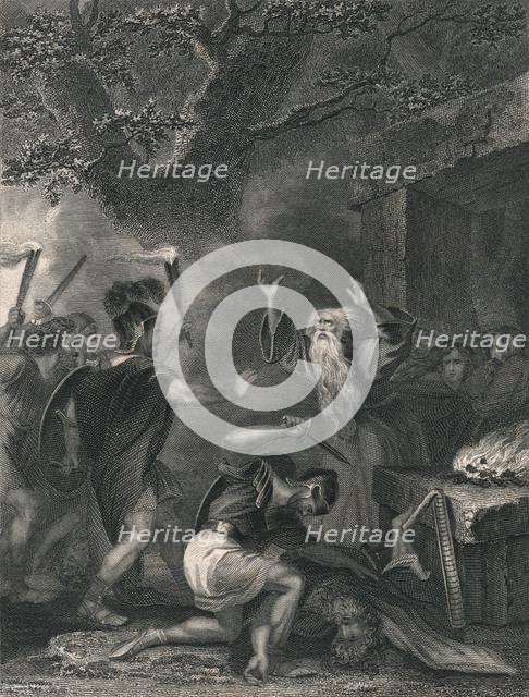 'The Massacre of the Druids', (mid 19th century).  Creator: J Rogers.