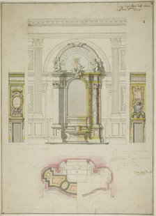 Design for an Altar in the Church of the Confraternity of Santissima Trinita, Turin, c.1734. Creator: Filippo Juvara.