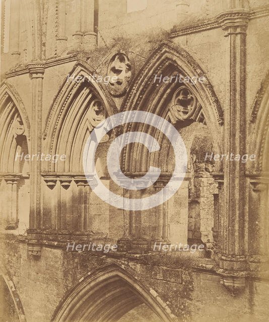 Rivaulx Abbey. The Triforium Arches, 1850s. Creators: Joseph Cundall, Philip Henry Delamotte.