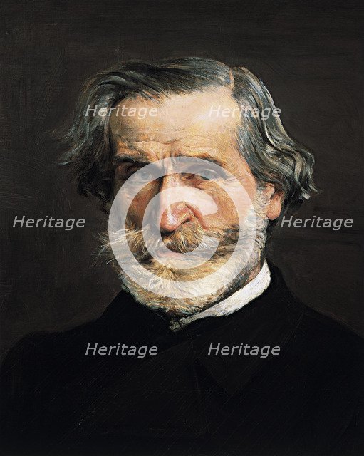 Portrait of the Composer Giuseppe Verdi (1813-1901). Detail, 1886.