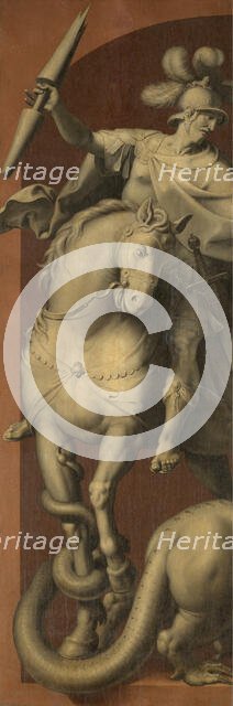 Saint George on Horseback, c1570-1590s. Creator: Ambrosius Francken I.