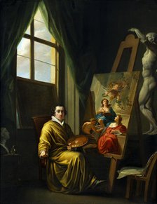 Self-Portrait in his Studio, 1808-1810. Creator: Abel, Joseph (1764-1818).
