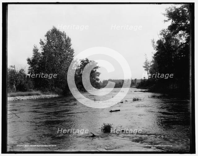 Root River rapids, Racine, Wis., between 1880 and 1899. Creator: Unknown.
