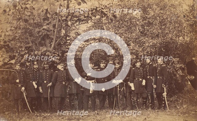 General McClellan and Staff, ca. 1863. Creator: Attributed to Alexander Gardner.