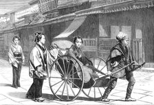 Sketches in Japan: scene in Temple-Street, Nagasaki, 1874. Creator: Unknown.