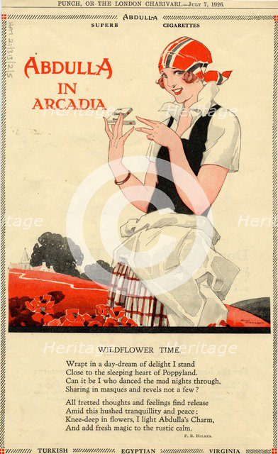 Abdulla Cigarettes, 1926. Creator: René Vincent.