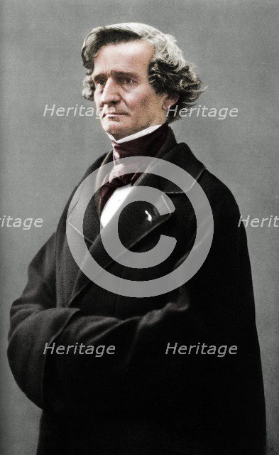 Hector Berlioz (1803-1869), French Romantic composer.  Creator: Nadar.