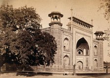 The Taj Mahal, Agra, India: entrance gate, c1900. Creator: Unknown.