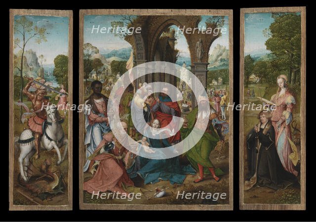 The Adoration of the Magi, 1519. Creator: Master of the Antwerp Adoration.