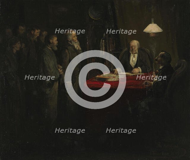 Strike, 1879. Creator: Theodor Kittelsen.