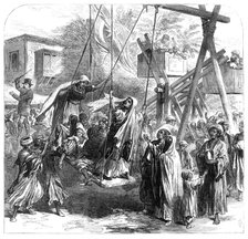 Scene at the Mohammedan festival of the Bairam, at Alexandria, 1869. Creator: Unknown.