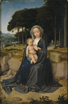 Rest on the Flight into Egypt, ca 1515. Artist: David, Gerard (ca. 1460-1523)