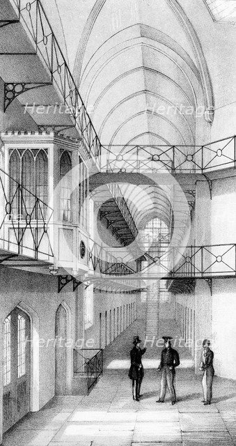 Reading Gaol, Berkshire, England, c1850. Artist: Unknown
