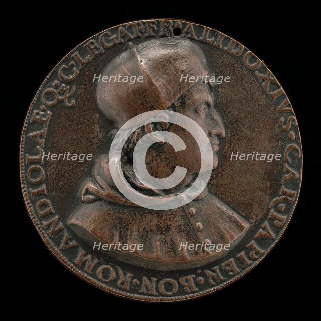 Francesco degli Alidosi, c. 1455-1511, Cardinal of Pavia 1505, Legate of Bologna...1508 [obverse]. Creator: Unknown.