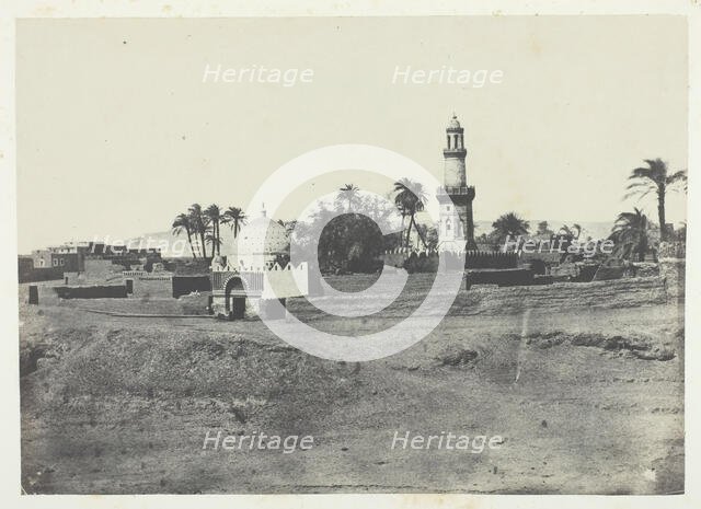 Mosquée d'El-Arif et Tombeau de Mourad-Bey, Haute-Egypte, 1849/51, printed 1852. Creator: Maxime du Camp.