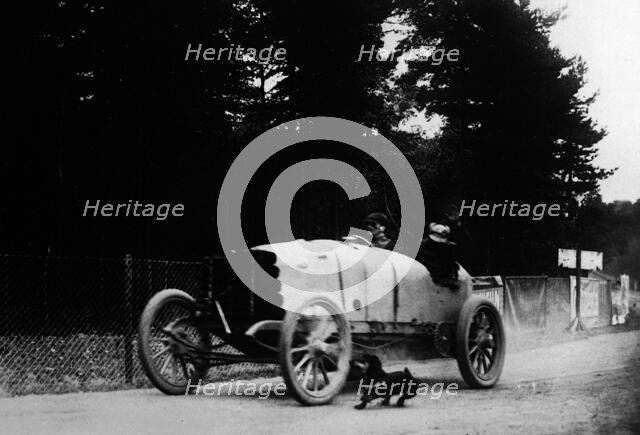 Turcat Mery driven by Henri Rougier at the 1904 Gordon Bennett Cup, Homburg, Germany. Creator: Unknown.