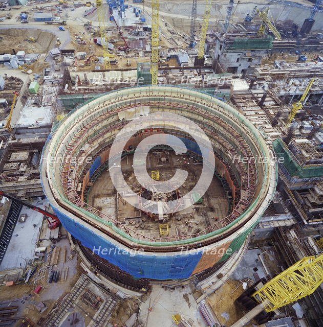 Sizewell 'B' Power Station, Leiston, Suffolk Coast, Suffolk, 08/03/1990. Creator: John Laing plc.