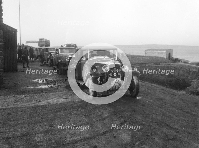Vauxhall Velox of Colonel PT Etherton competing in the Monte Carlo Rally, 1930. Artist: Bill Brunell.