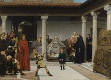 The Education of the children of Clovis, 1861. Artist: Alma-Tadema, Sir Lawrence (1836-1912)