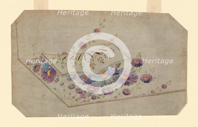 Design for an Embroidered Waistcoat Pocket, France, 1780-90. Creator: Unknown.