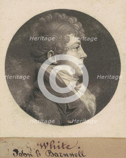 John Gibbes Barnwell, 1809. Creator: Charles Balthazar Julien Févret de Saint-Mémin.