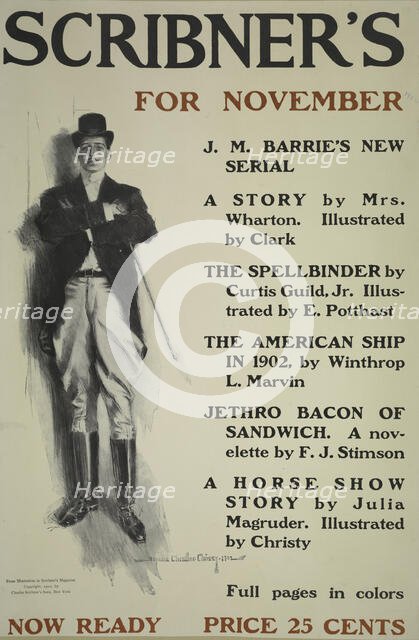 Scribner's for November, c1899 - 1906. Creator: Howard Chandler Christy.