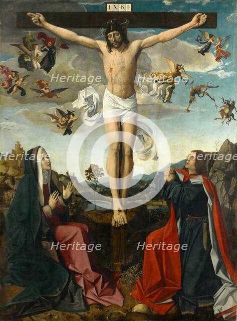 The Crucifixion, c. 1505. Creator: Lieferinxe, Josse (active c. 1493-1508).