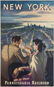 New York. Pennsylvania Railroad. Creator: Wood, Harley (active 1930s-1950s).