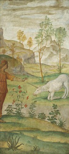 Procris and the Unicorn, c. 1520/1522. Creator: Bernardino Luini.