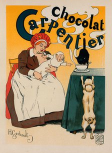 Affiche pour le "Chocolat Carpentier"., c1897. Creator: Henry Gerbault.