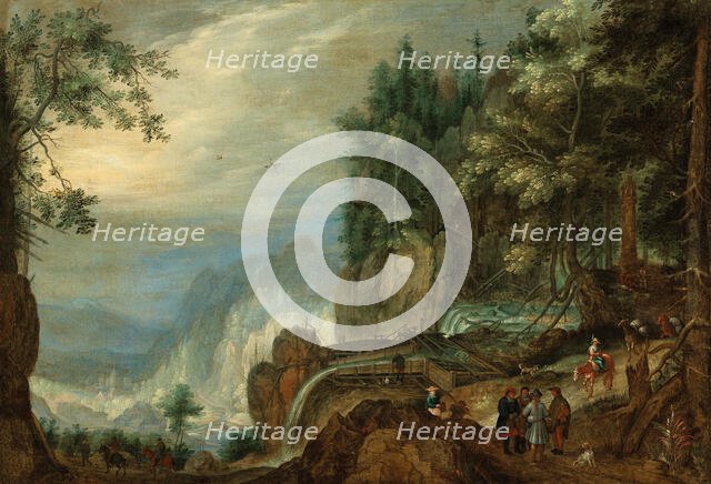 An ore-washing plant in the mountains, Early 17th cen. Creator: Savery, Roelant (1576-1639).