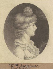 Frances Cadwalader Erskine, 1809. Creator: Charles Balthazar Julien Févret de Saint-Mémin.