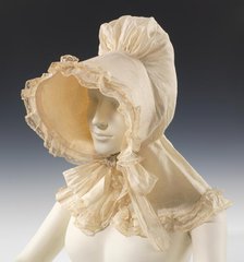 Sunbonnet, American, ca. 1835. Creator: Unknown.