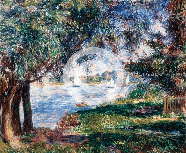 Bougival, 1888. Creator: Renoir, Pierre Auguste (1841-1919).