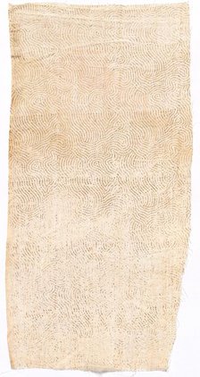 Fragment of Draped Court Apparel, 1700s. Creator: Unknown.