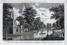 'View of the back part of the Cassina and Serpentine River in Chiswick Gardens', London. Artist: Unknown