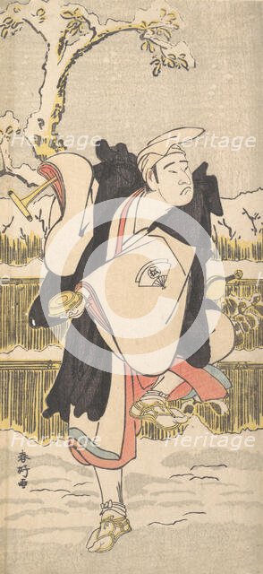 Onoe Matsusuke as a Kannen-Butsu or Mendicant Buddhist Monk, ca. 1790?. Creator: Katsukawa Shunko.