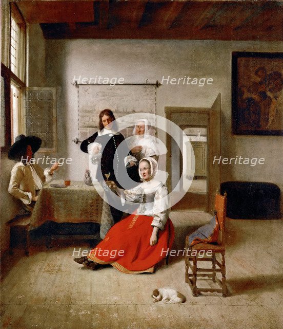 Young Woman Drinking, 1658.