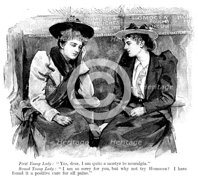 Advertisement for Homocea, 1895. Creator: Unknown.