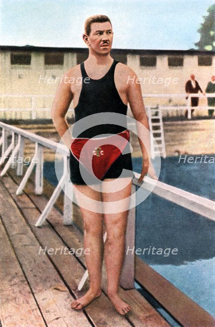 Emil Rausch, Geman swimmer, Olympic Games, St Louis, USA, 1904, (1936). Artist: Unknown