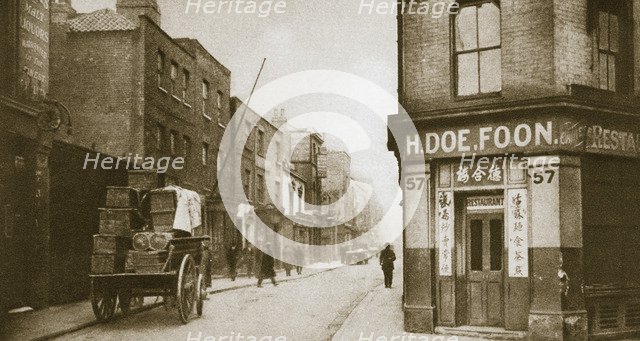 A view of Pennyfields, Chinatown, London, 20th century. Artist: Unknown